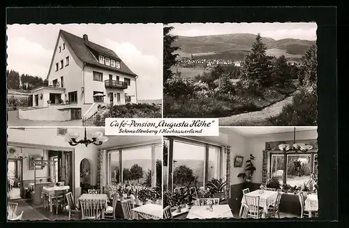 AK Schmallenberg, Cafe-Pension Augusta Höhe, Bes. Wilhelm Wüllner