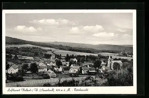 AK Valbert i. W., Totalansicht des Ortes