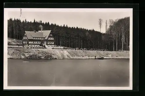 AK Waldheim, Gasthaus Talsperre Kriebstein