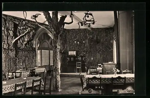 AK Waldheim /Sa., Gasthaus Goldene Höhe, Innenansichten