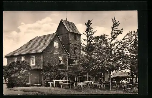 AK Arnstadt, Gasthaus Riechheimer Berg von H. Limprecht