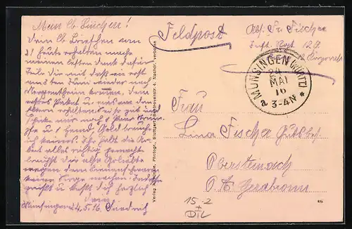 AK Münsingen, Zeppelin über dem Neuen Lager