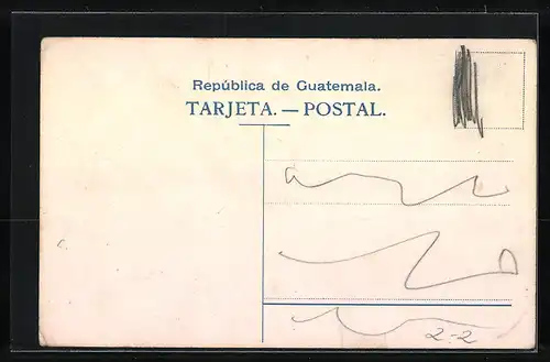 AK Guatemala, Briefmarken und Wappen