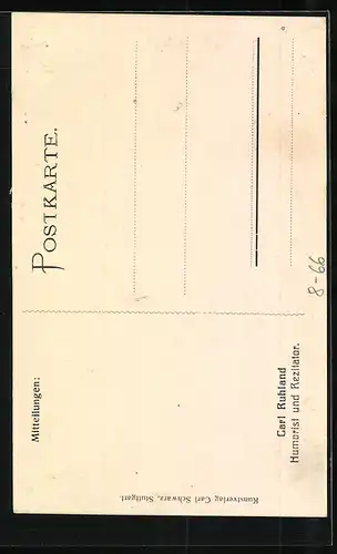 AK Humorist und Rezitator Carl Ruhland