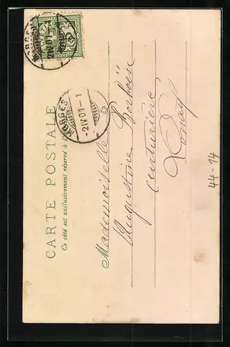 AK Kleines Mädchen auf der Schaukel