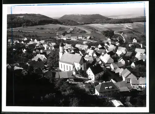 Fotografie Aero-Express, München, Ansicht Salmendingen, Fliegeraufnahme des Ortes