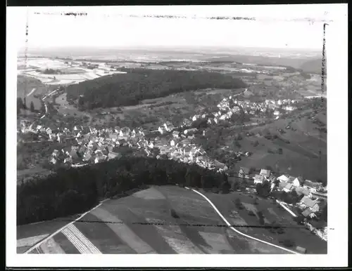 Fotografie Aero-Express, München, Ansicht Sulz, Fliegeraufnahme des Ortes