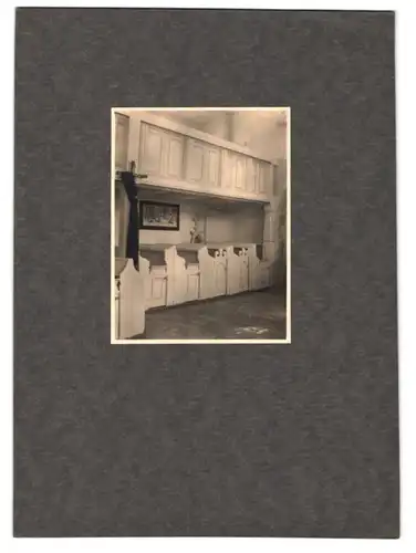 Fotoalbum mit 40 Fotografien eines Amateur Fotografen, Hildburghausen 1934, sachliche Fotografie, Interieur, Kirche