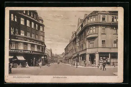 AK Gelsenkirchen, Medicinal-Drogerie in der Schalkerstrasse