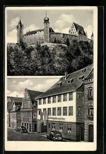 AK Coburg, Hotel und Gasthof goldener Anker, Rosengasse 14