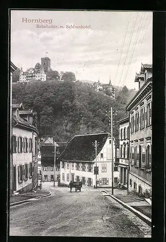 AK Hornberg, Bahnhofstrasse und Schlosshotel