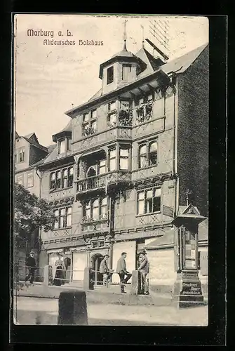 AK Marburg a. L., Altdeutsches Holzhaus