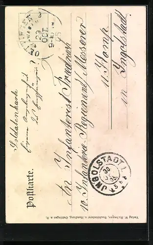 AK Oettingen a. R., Blick auf den Königsturm