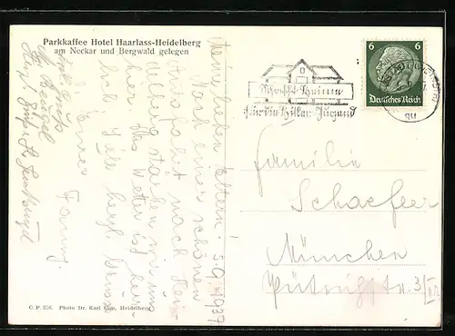 AK Heidelberg, Parkkaffee Hotel Haarlass