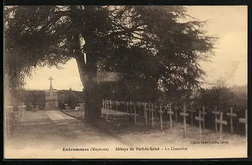 AK Entrammes, Abbaye du Port-du-Salut, Le Cimetière