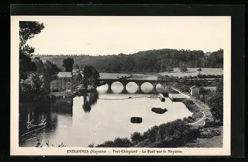 AK Entrammes, Port-Rhingeard, Le Pont sur la Mayenne