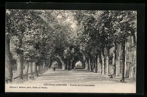 AK Chateau-Gontier, Entrée des Promenades