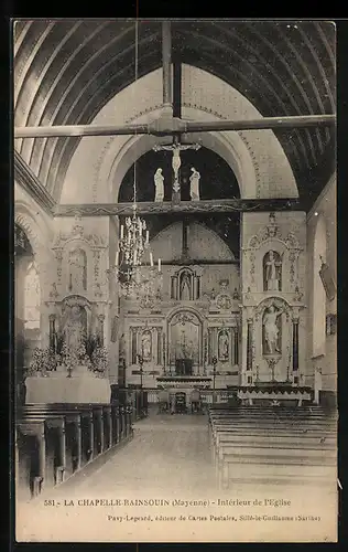 AK La Chapelle-le-Rainsouin, Interieur de l`Eglise