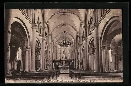 AK Villiers-Charlemagne, Interieur de l`Eglise