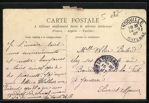 AK Rochefort, Vue prise du tramway