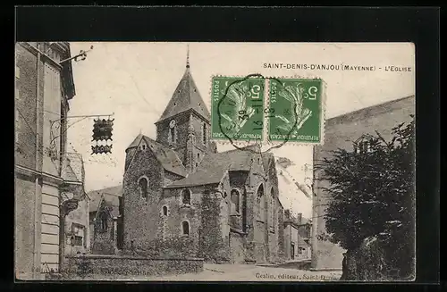 AK Saint-Denis-D`Anjou, L`Eglise