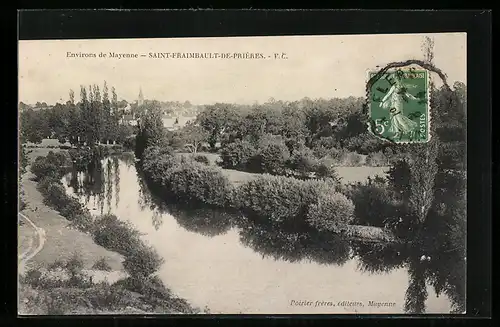 AK Saint-Fraimbault-de-Priéres, Panoramaansicht