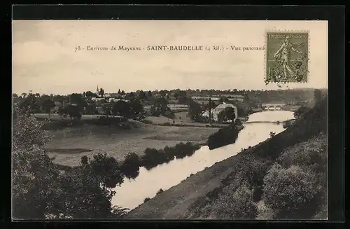 AK Saint-Baudelle, Vue panoramique