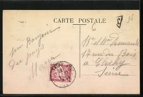 AK Saint-Jean-sur-Mayenne, La Mayenne et son Pont