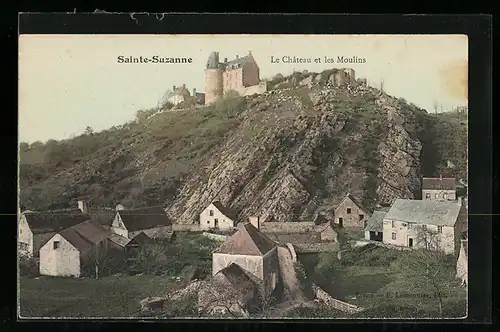 AK Sainte-Suzanne, Le Chateau et les Moulins