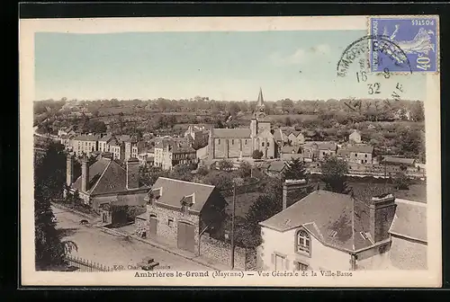 AK Ambrières-le-Grand, Vue Generale de la Ville-Basse