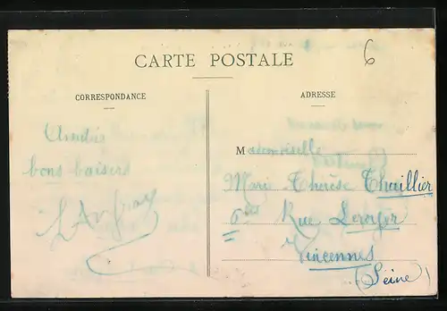 AK Ambrières, Vue de la Varenne et de l`Eglise