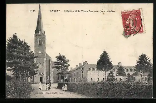 AK Lassay, l'Eglise et le Vieux Couvent