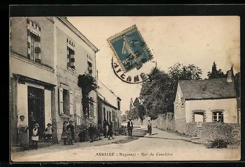 AK Ahuillé, Rue du Cimetière