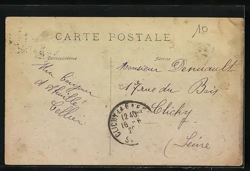 AK Ahuillé, Rue du Cimetière