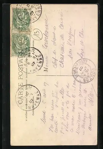 AK Pré-en-Pail, Jour du Marché, Markttag