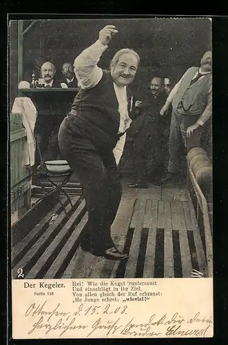 AK Männergruppe beim Kegeln