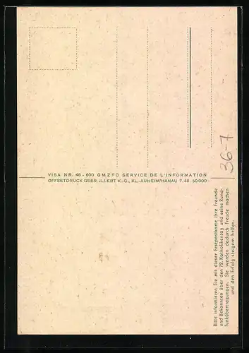 AK Mainz, 72. deutscher Katholikentag 1948