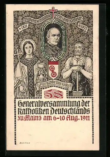 AK Mainz, Generalversammlung der katholiken Deutschlands 1911, Wilhelm Emmanuel Freiherr von Ketteler