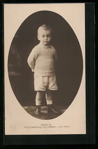 AK Erbgrossherzog Georg von Hessen und bei Rhein