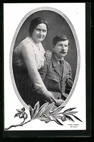 AK M. et Mme. Marcel Charlat, La Famille du Rameau d`Olivier, Carte No. 38
