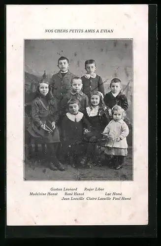 AK Nos chers Petits Amis a Evian, La Famille du Rameau d`Olivier, Carte No. 15