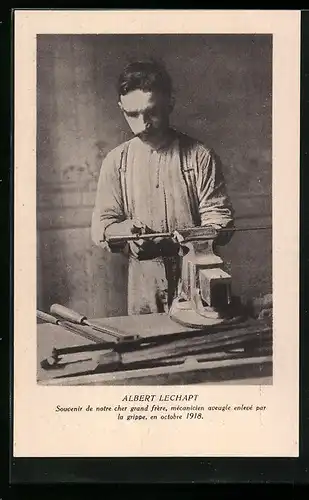AK Albert Lechapt, La Famille du Rameau d`Olivier, Carte No. 55