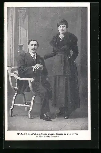 AK M. Andre Douchet et Mme. Andre Douchet, La Famille du Rameau d`Olivier, Carte No. 74