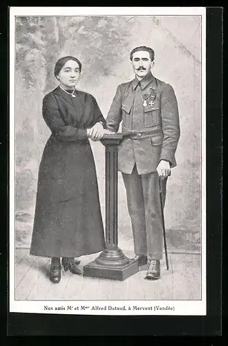 AK Mr. et Mme. Alfred Dutaud, La Famille du Rameau d`Olivier, Carte No. 78