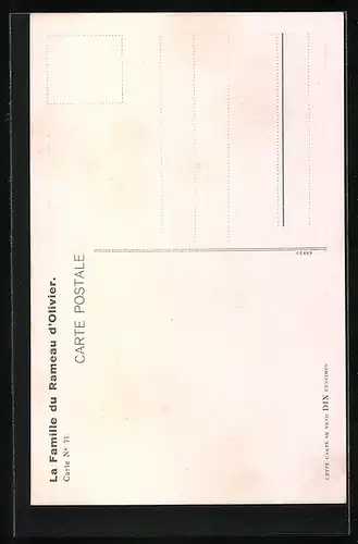AK Leonard Bouillard, La Famille du Rameau d`Olivier, Carte No. 71