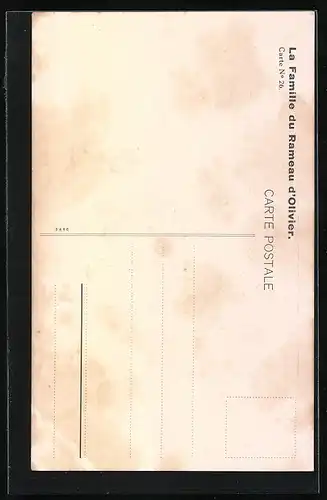 AK Le Zouave Alexandre Cancade, La Famille du Rameau d`Olivier, Carte No. 26
