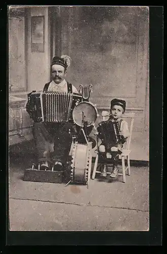 AK Paul Fleischhauer, erblindet durch Sprengschuss