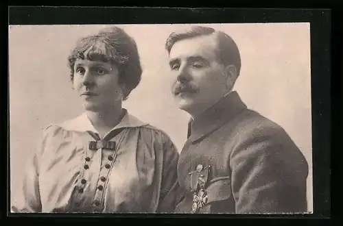 AK Mr. et Mme. Masselier, La Famille du Rameau d`Olivier, Carte No. 9