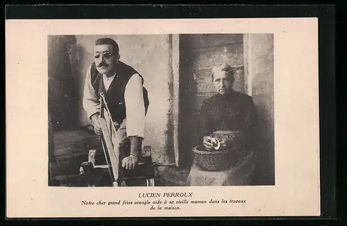 AK Lucien Perroux, La Famille du Rameau d`Olivier, Carte No. 56