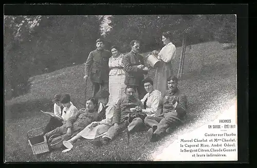 AK Marcel Charlat, Caporal Riau, Andre Odoul, Sergent Citron et Claude Gonnet, La Famille du Rameau d`Olivier, No. 29